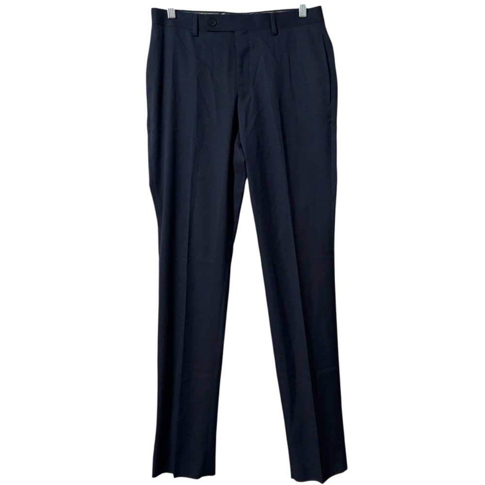 NWT William Rast WLEY2WAY0016 Dress Pants Slacks Navy 31 Waist *legs unhemmed
